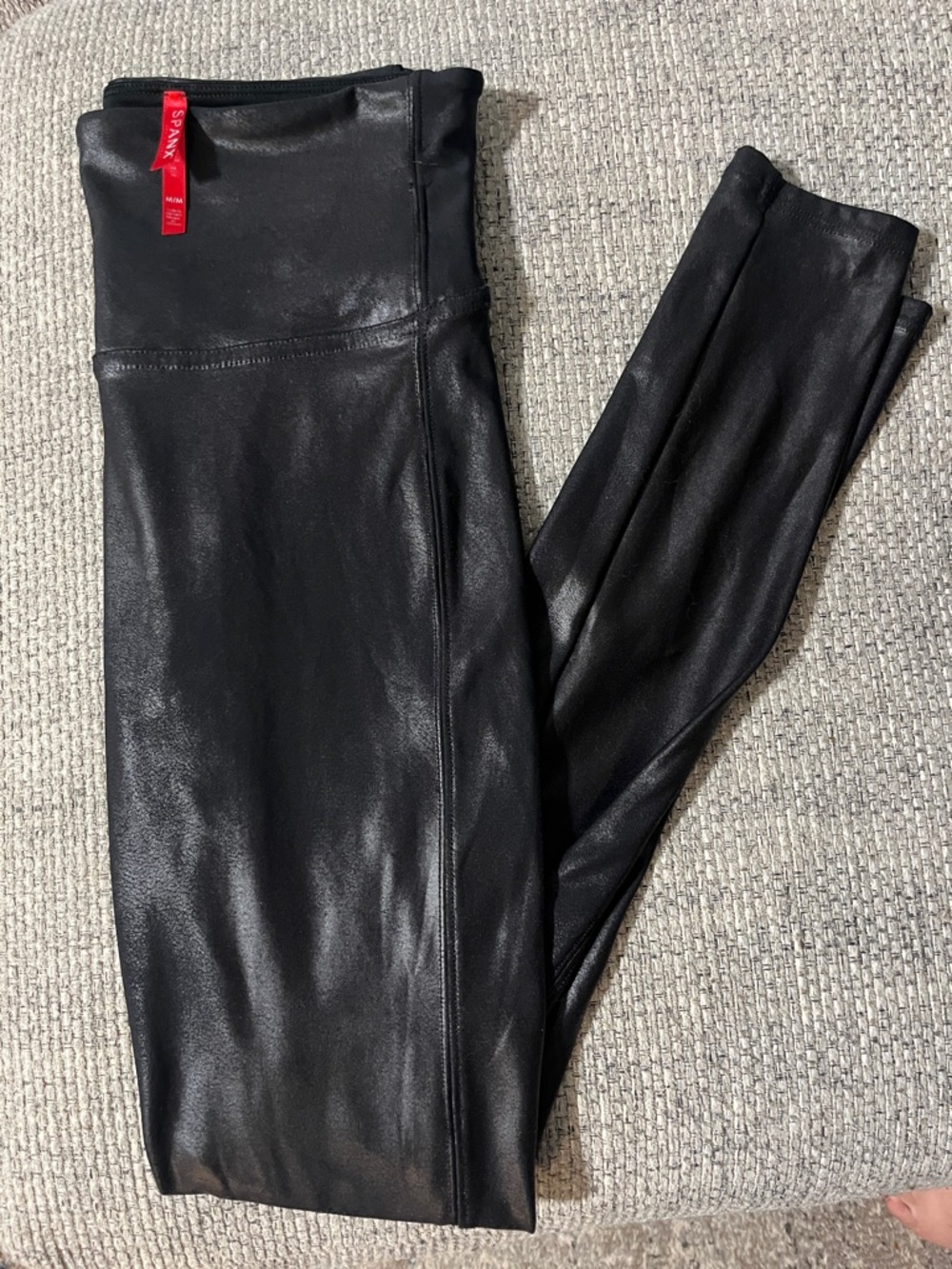 Spanx Black Faux Leather Leggings